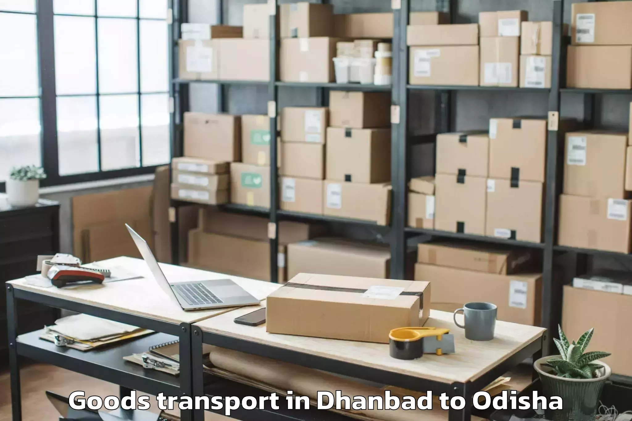 Dhanbad to Burla Goods Transport Booking